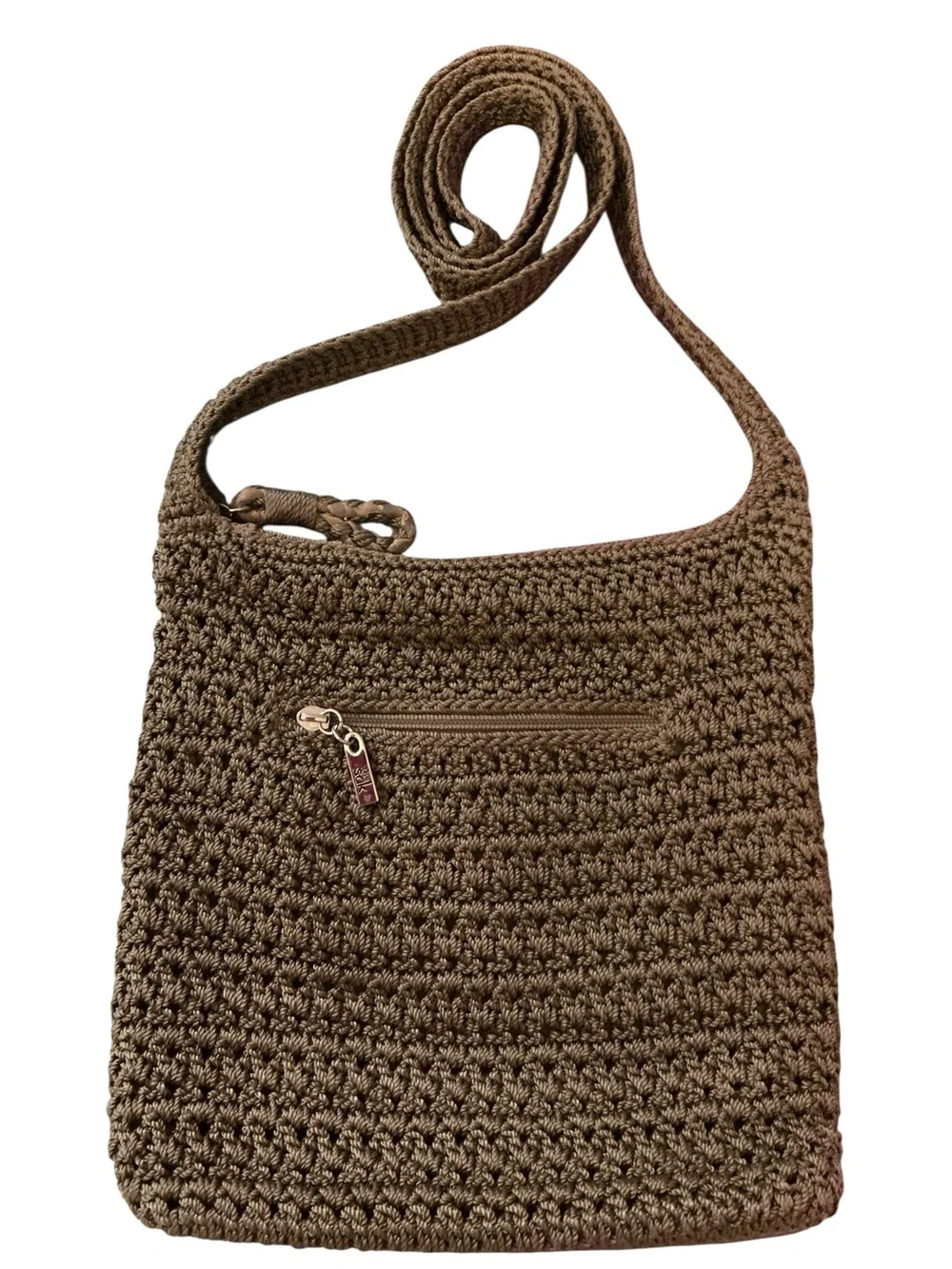 The Sak  Handwoven Crochet Crossbody Bag